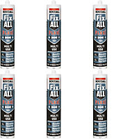 Soudal Fix All Flexi White 290 Ml (Pack of 6)