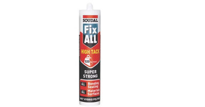 Soudal Fix All High Tack Hybrid Sealant & Adhesive White 290ml