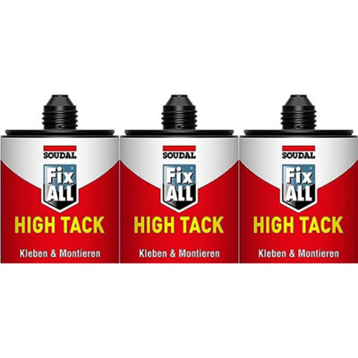Soudal Fix All White High Tack Sealant Glue(101444) (Pack of 3)