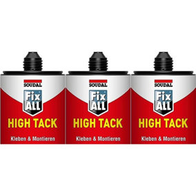 Soudal Fix All White High Tack Sealant Glue(101444) (Pack of 3)