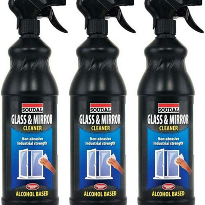 Soudal Glass & Mirror Cleaner 1L (Pack of 3)