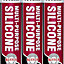 Soudal Multi Purpose Silicone Sealant, Clear 270ml    (121644) (Pack of 3)