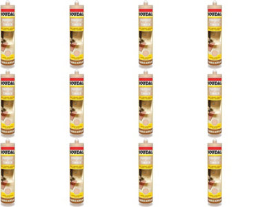 Soudal Parquet Joint Sealant 300ml Laminate Wooden Medium Oak (125589) (Pack of 12)