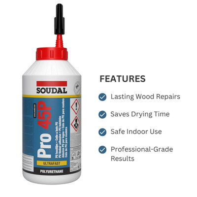 Soudal Holzleim PRO 45P PU Rapid 750g 108765