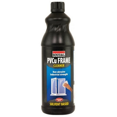 Soudal PVCu Frame Solvent Cleaner 1L(113621) (Pack of 3)