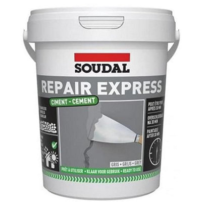 Soudal Repair Mortar Cement Ready Mix Brick Pointing Filler Grey 900ml 6875 (152305) (Pack of 3)