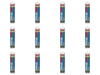 Soudal Silirub LMN Neutral Silicone - 300ml  - Brown (Pack of 12)