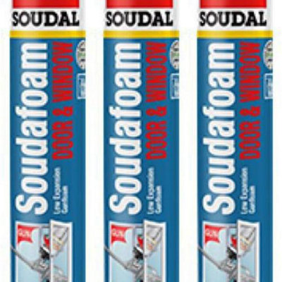 Soudal Soudafoam Gap Filler Window & Door XTRA Gun Grade 750ml 5666