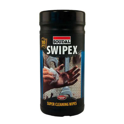Soudal Swipex Cleansing Wipes - 100 Wipes - Cleaning Wipes - Pack of 12