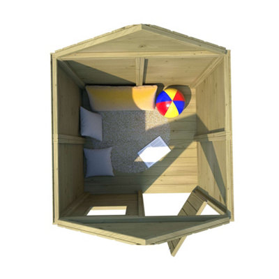 Soulet Marina Playhouse 1.2m x 1.2m Childrens Playhouse Pressure Treated - 6