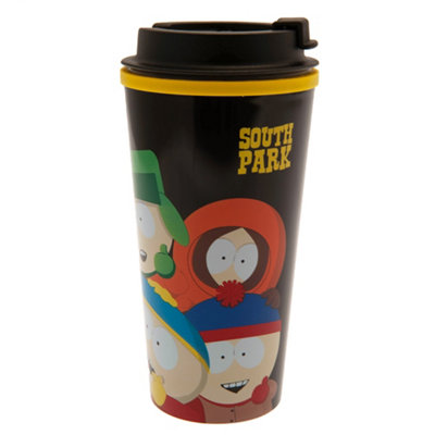 South Park Screw You Guys, Im Going Home Travel Thermal Flask Black/Yellow (One Size)