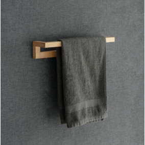 Southbourne Wooden Beech Bathroom Cloakroom Single Towel Rail Bar Holder Hanger