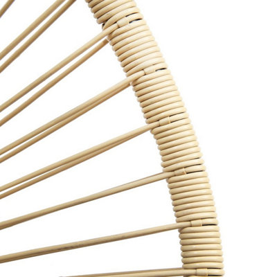 Southbury Designer Egg String Chair Bistro Garden Set - Natural