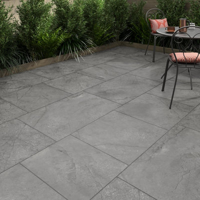 Southwold Grey Matt Glazed Porcelain 600x600x20mm (Pack of 2)