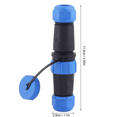 SP21 IP68 4-Pin Waterproof Plastic Aviation Plug and Socket Inline ...