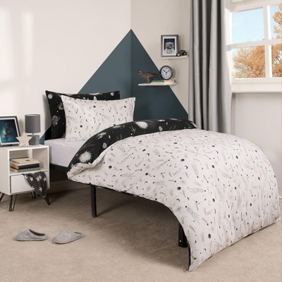 Space Duvet Cover Set Quilt Bedding with Pillowcases Reversible