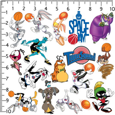 Space Jam Deluxe Stickers (Pack of 50) Multicoloured (One Size)