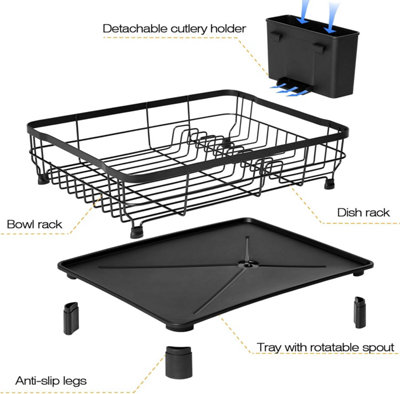 Space Saving Dish Drainer Drying Rack
