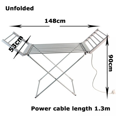 Space-Saving Foldable Electric Clothes Airer