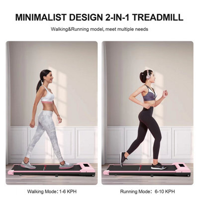 Space Saving Motorised Treadmill Walking Machine with LCD Display