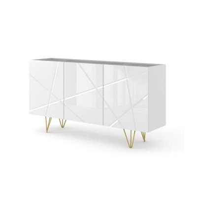 Space Sideboard Cabinet in White W1600mm x H850mm x D520mm