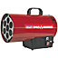 Space Warmer Propane Heater - 40500 Btu/hr - Gas Regulator & Hose - 230V