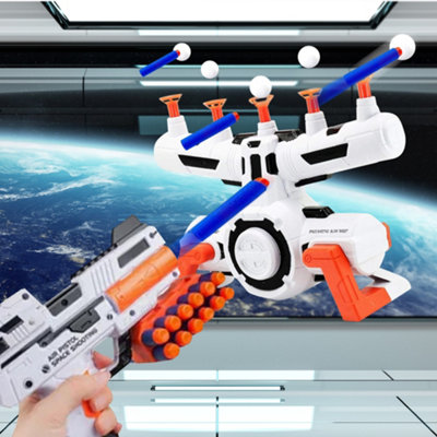 Space Wars Shooting Hover Floating Target Game Gun Aim Gift Toy Balls Xmas New