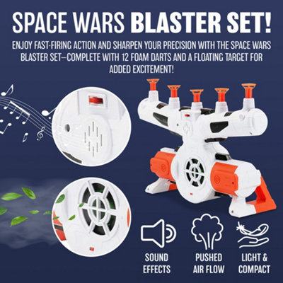 Space Wars Shooting Hover Floating Target Game Gun Aim Gift Toy Balls Xmas New - 4