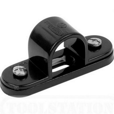 SPACER BAR SADDLE 20mm PLASTIC BLACK
