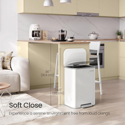 Spacious Steel Pedal Bin, Ideal for Kitchen Waste, Stays Open and ...