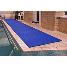 Spaghetti Comfort Anti-Slip Walkway Mat Swimming Pool - 90cm x 12m Blue