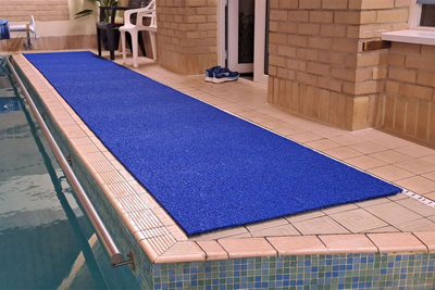 Spaghetti Comfort Anti-Slip Walkway Mat Swimming Pool - 90cm x 6m Blue