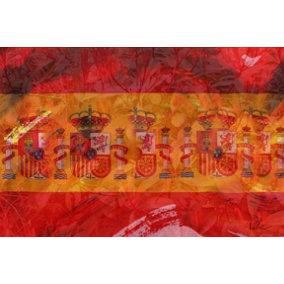 Spain Flag (Canvas Print) / 12" x 18"