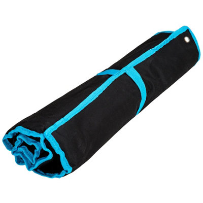 Spanner Set - 25-piece extensive selection, 6 - 32 mm, roll bag with eyelets included - black/blue