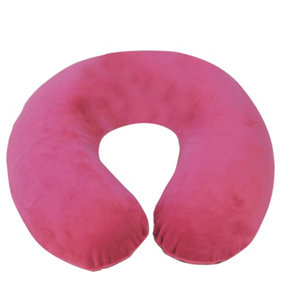 Spare Cover for Blue Memory Foam Neck Cushion - Hot Pink Soft Velour Cover