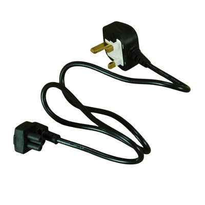 Spare Mains Power Cord C5 1m, commonly used with laptops or notebooks