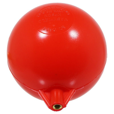 SPARES2GO 1/2" Part 2 Valve Low Pressure Side Entry Toilet Cistern Ballcock + 4 1/2" Ball Float Kit