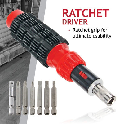 SPARES2GO 100 Piece Screwdriver Ratchet & Socket Bit Tool Box Set