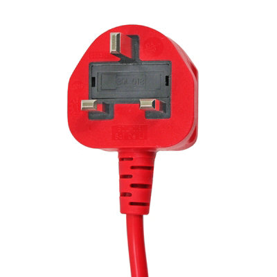 SPARES2GO 10m Mains Power Cable UK 3 Pin Plug Compatible with Qualcast Lawnmower Strimmer