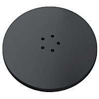 SPARES2GO 110mm Luxury Plug Cover for Shower Trap with 90mm Tray (Matt Black)