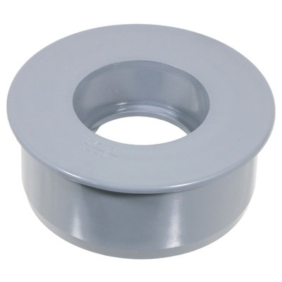 SPARES2GO 110mm Soil Pipe Reducer Boss Adaptor Solvent Weld Waste Push ...
