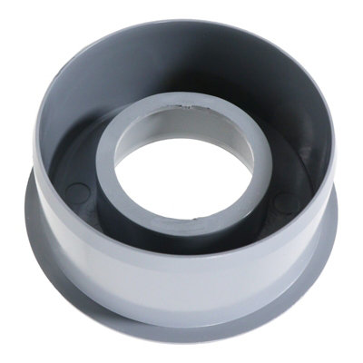 SPARES2GO 110 Mm Bodenablaufrohr-Kupplung – Doppelsteckdose, Gerade, Push-Fit, Schwarz