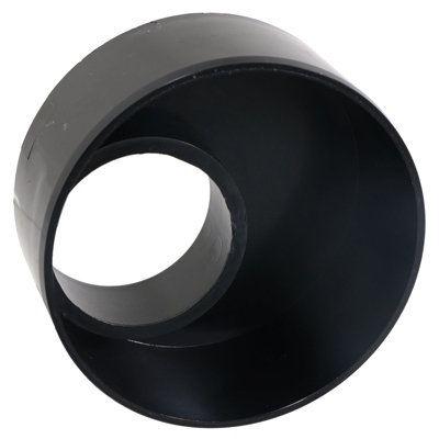 SPARES2GO 110 Mm Bodenablaufrohr-Kupplung – Doppelsteckdose, Gerade, Push-Fit, Schwarz