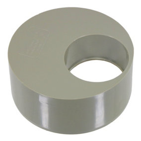 SPARES2GO 110mm to 56mm (50mm) Solvent Weld Soil System Waste Pipe Reducer Adaptor (Olive Grey)