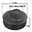 SPARES2GO 110mm Waste Reducer 32mm 40mm 50mm Push Fit Soil Pipe Drainage System Adaptor (Black)