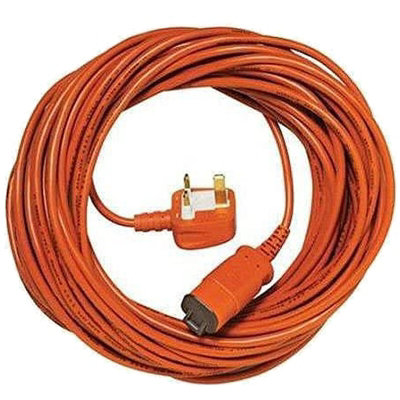 SPARES2GO 15 Metre Mains Cable Lead Plug compatible with Flymo Garden Vacuum Leafblower Mower Trimmer 15m