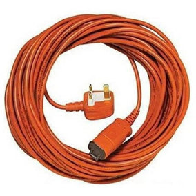 SPARES2GO 15 Metre Mains Power Cable & Lead Plug compatible with Bosch Rotak Lawnmower (15m)