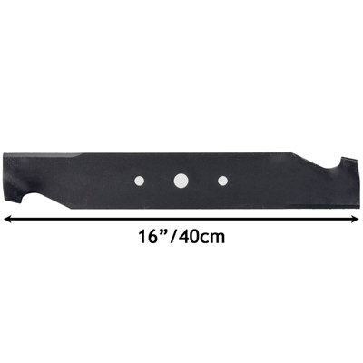 SPARES2GO 16" 40cm Hi Lift Blade compatible with Hayter Hobby 201 239 272 Lawnmower Lawn Mower