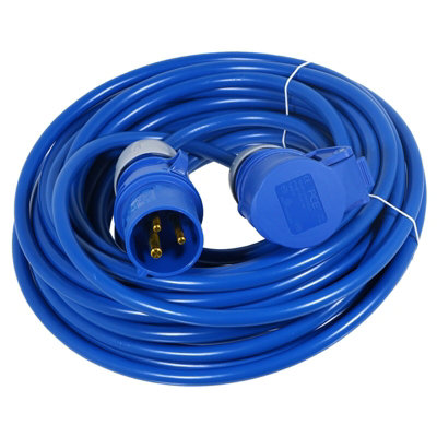 SPARES2GO 16A Extension Lead 14m 240V 1.5mm Extra Long Power Cable Cord ...