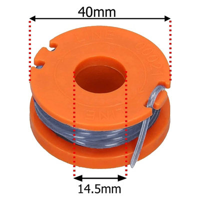 SPARES2GO 2.5m Line Spool compatible with Gardenline CGT18KL2 Strimmer Trimmer